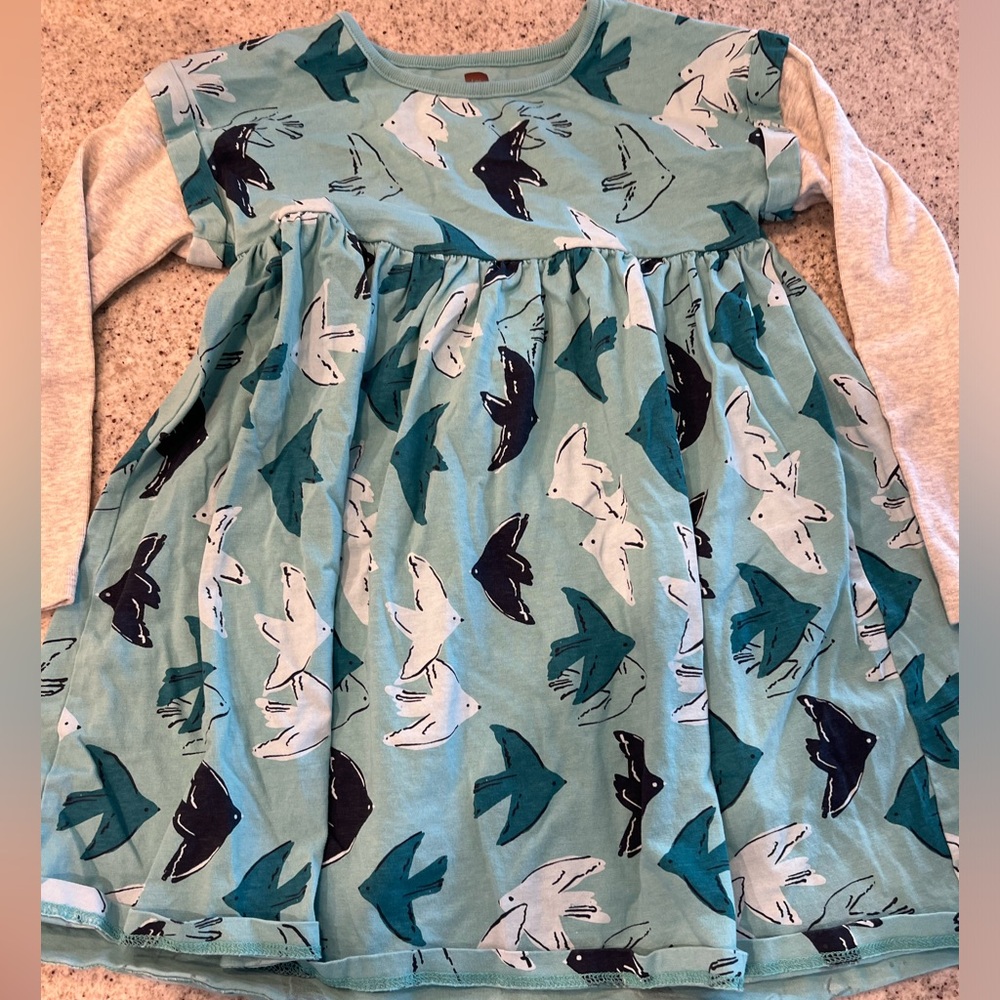 Tea Collection Dress Girls Size 6 - Picture 2 of 5